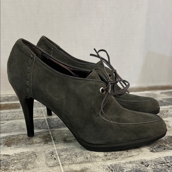 CIRCA JOAN&DAVID CJ Herald Gray Suede Leather Oxford PumpWomen's 8.5 - Picture 2 of 10
